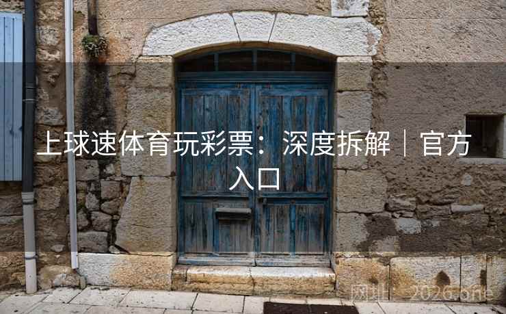 上球速体育玩彩票：深度拆解｜官方入口  第2张