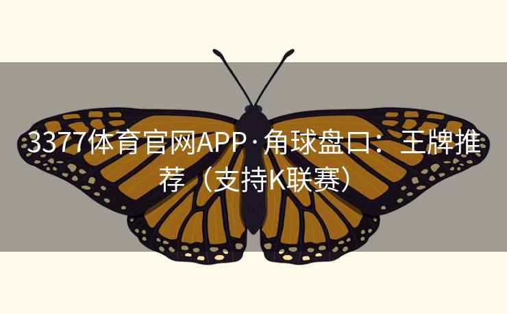 3377体育官网APP·角球盘口：王牌推荐（支持K联赛）  第2张