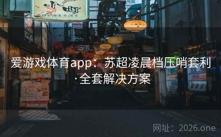 爱游戏体育app：苏超凌晨档压哨套利·全套解决方案  第2张